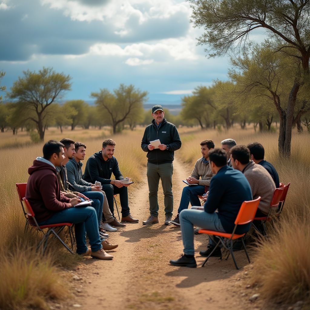 Trabajo comunitario en zona rural de Argentina